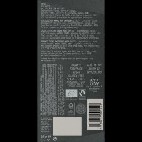 Chocolat BIO sucré aux dattes "Dark Cream",  81% Cacao & 18% Dattes - Bio & Fairtrade - 90g - BIOeCacao