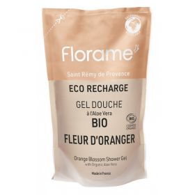 Gel doccia BIO con oli essenziali - Fiore d’Arancio - Eco-ricarica 700 ml - Florame
