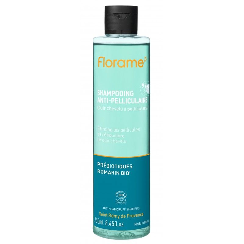 Bio-Anti-Schuppen-Shampoo - Mit Präbiotika & Rosmarin - 250 ml - Florame