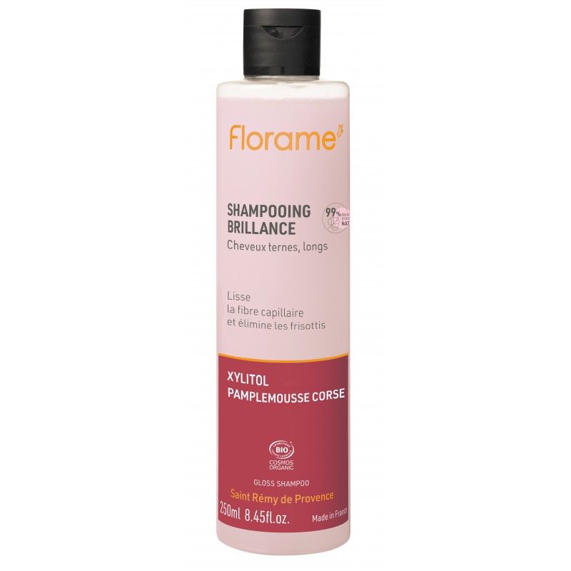 Shampoing BIO Brillancew, au Xylitol & Pamplemousse Corse - 250ml - Florame