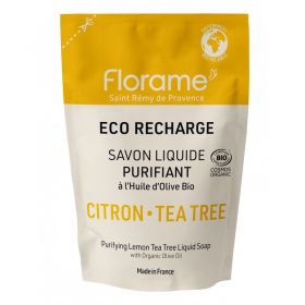 Sapone liquido BIO tradizionale - Limone & Tea Tree - Eco-Ricarica da 470 ml - Florame