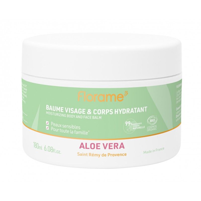 Baume visage et coprs BIO à l'Aloe vera & Coco, pour toutes la famille - 180ml - Florame