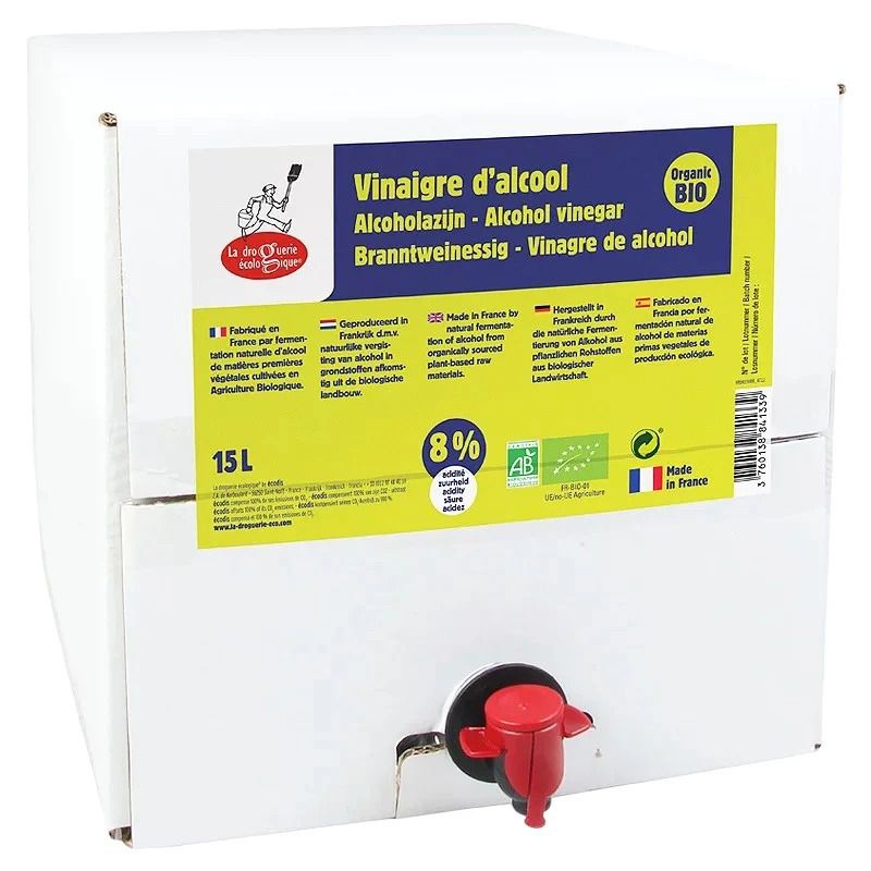 BIO Alkohol Essig 8 % - Bag-in-Box 15 Liter - La Droguerie écologique