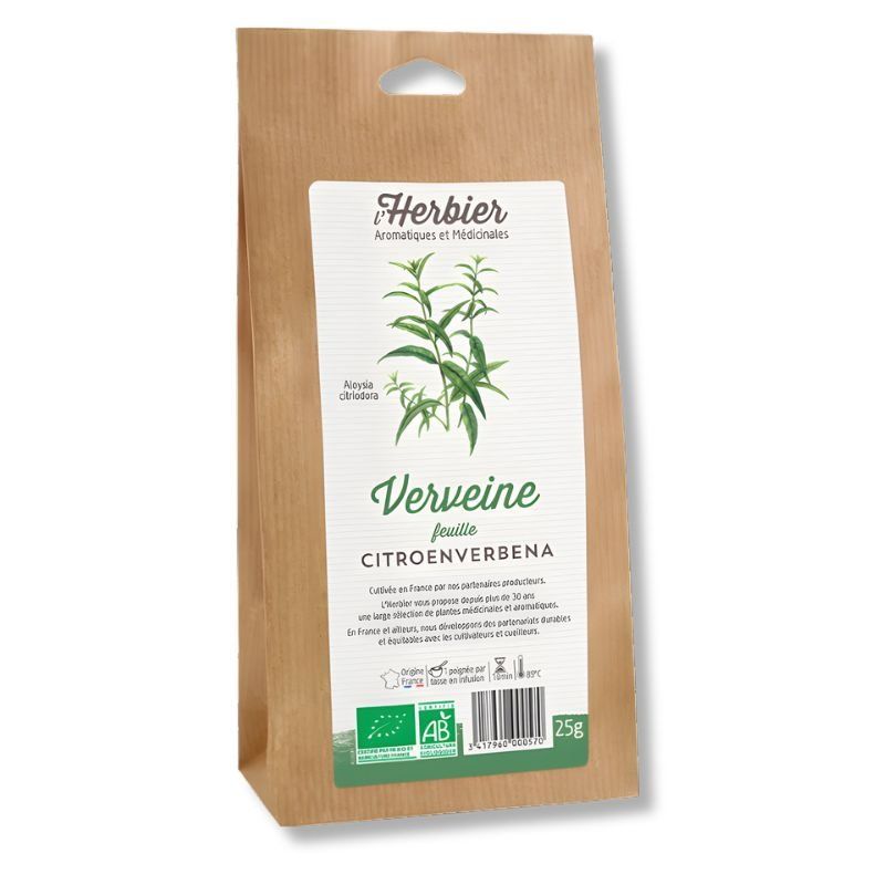 Verbena citroncella BIO - Foglie essiccate - L'Herbier de France (25g)