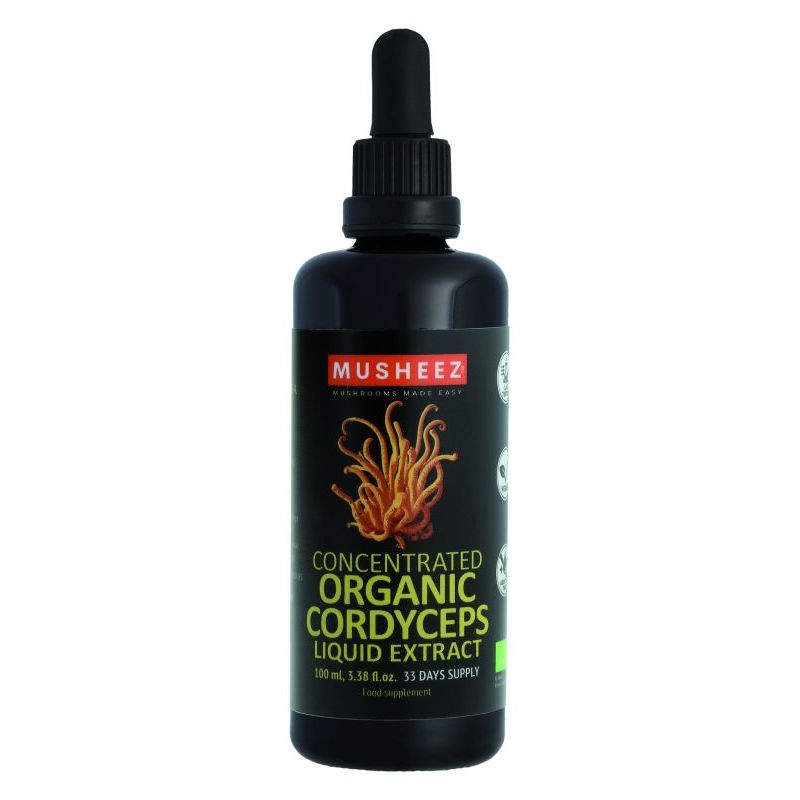 Cordyceps BIO, estratto liquido concentrato di fungo vitale - 100 ml - NaturKraftWerke