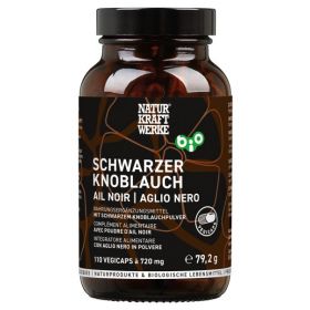 Schwarzer Knoblauch BIO - 110 Vegicaps à 720 mg - NaturKraftWerke