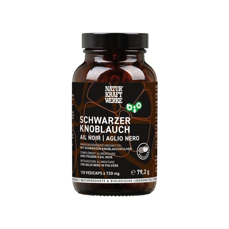 Aglio nero BIO - 110 Vegicaps da 720 mg - NaturKraftWerke
