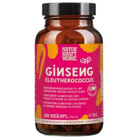 Ginseng Eleutherococcus BIO - 200 Vegicaps à 350 mg - NaturKraftWerke