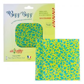Bizz-Bizz rettangolo XXL (involucro alimentare riutilizzabile in cera d'api bio) - 50x60 cm - Ah! Table