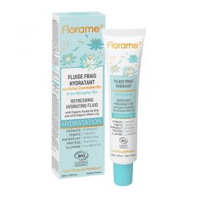 Fluido fresco idratante BIO, con oli essenziali e Ninfea - 40 ml - Florame