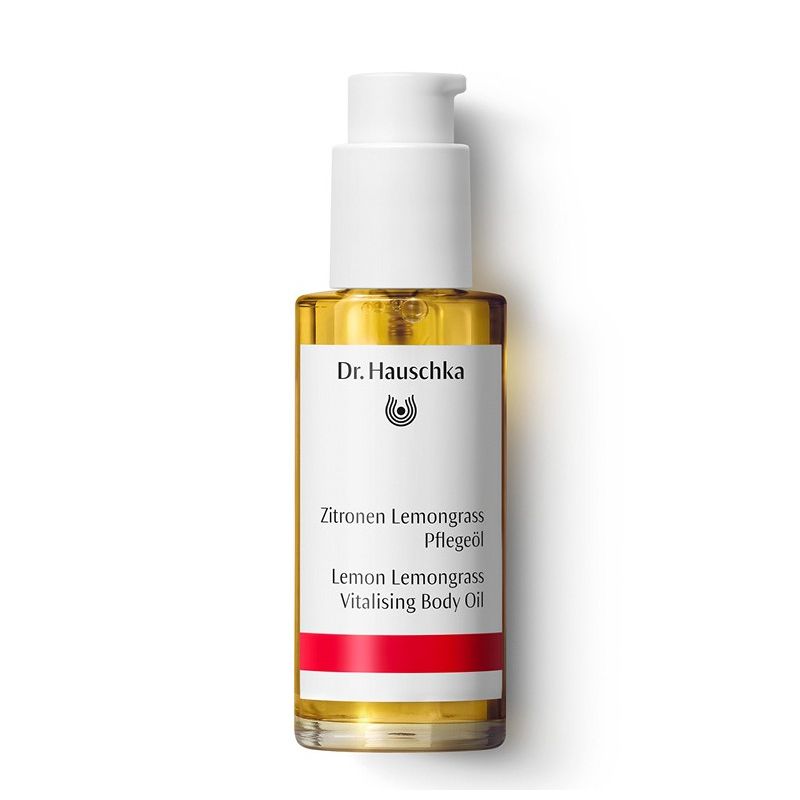 Dr. Hauschka Huile de Soin Citron Citronnelle - 75 ml - raffermissante, vegan, certifiée NATRUE, toutes peaux