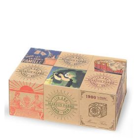Savon de Marseille collector Marius Fabre - 6x200g - huile du2019olive, étuis archives, certifié Ecocert