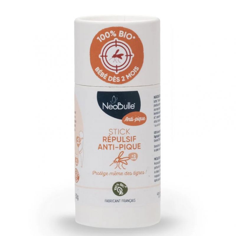 Stick répulsif anti-moustique BIO Néobulle - 50g - bébé dès 2 mois et adulte