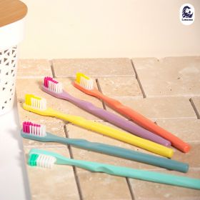 Brosse à dents rechargeable en bioplastique, fabriquée en France - Bleu orage - Lamazuna