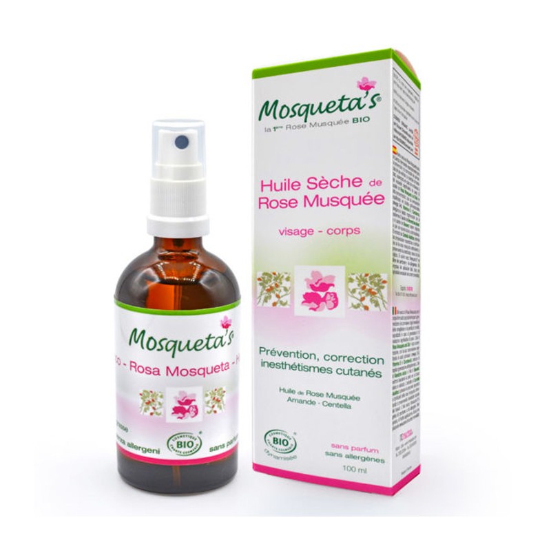 Bio-Hagebutte Trockenöl, Gesicht und Körper - 100ml - Mosqueta's