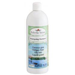 Shampoing Cheveux Gras, lave sans abîmer - 250ml ou 1 Litre - Helvetia Natura