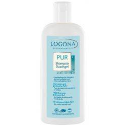 PUR Shampoo + Duschgel, Milde Reinigung für jeden Tag - 250ml - Logona