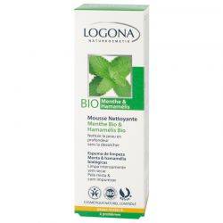 Reinigungsschaum Bio-Minze & Bio-Zaubernuss - 100ml - Logona