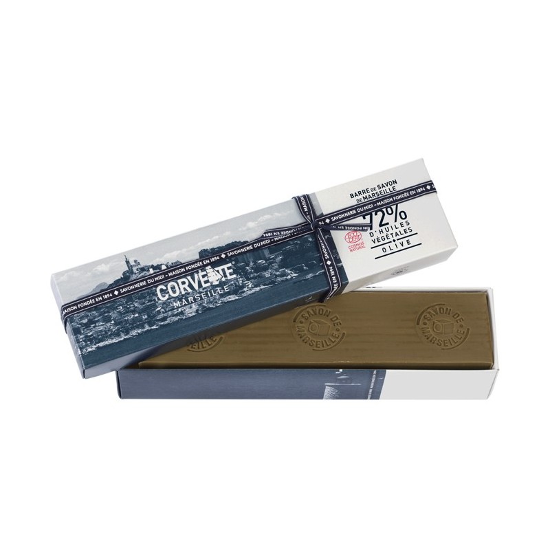 Bar von BIO-Seife von Marseille, Olive - 500g - La Corvette (Marseille)