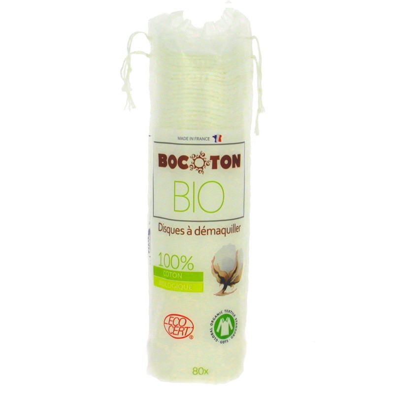 80 Bio Abschmink-Watte-Rondellen - Bocoton