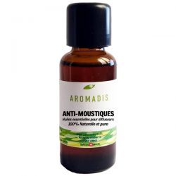 Huile essentielle pour diffusions, Anti-Moustiques (100% naturelle et pure) - 30ml - Aromadis