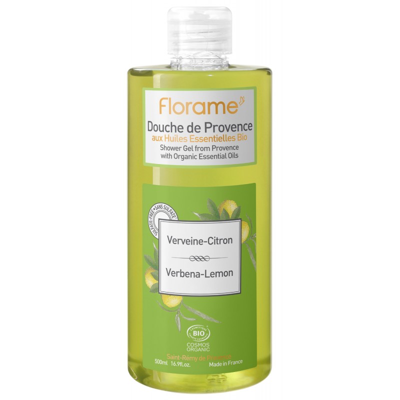 Bio-Duschgel aus der Provence, Eisenkraut - Zitrone - 500 oder 1000ml - Florame