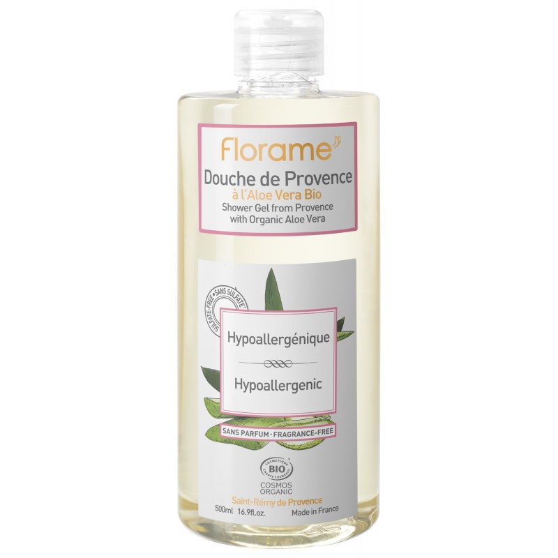 Gel douche de Provence BIO, Hypoallergénique - 500 ou 1000ml  - Florame