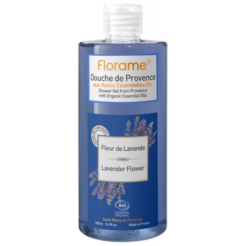 Bio-Duschgel aus der Provence, Lavendelblüte - 500 oder 1000ml - Florame
