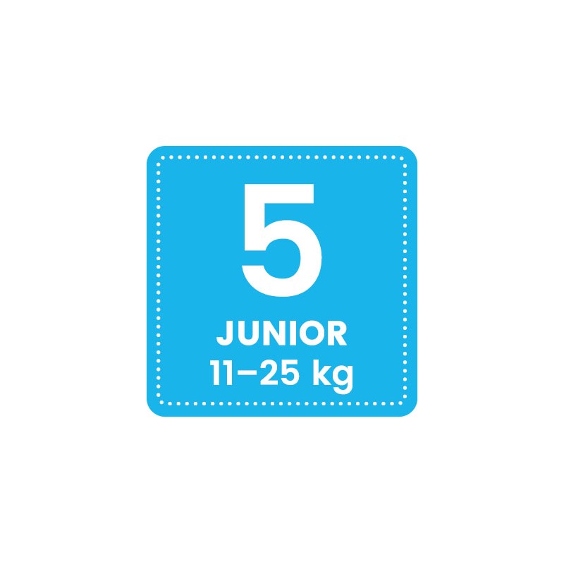 Couches-culottes pour bébé Suisses & Écologiques - Taille 5, Junior (12-25kg) - 2x cartons de 36 pces - Pingo