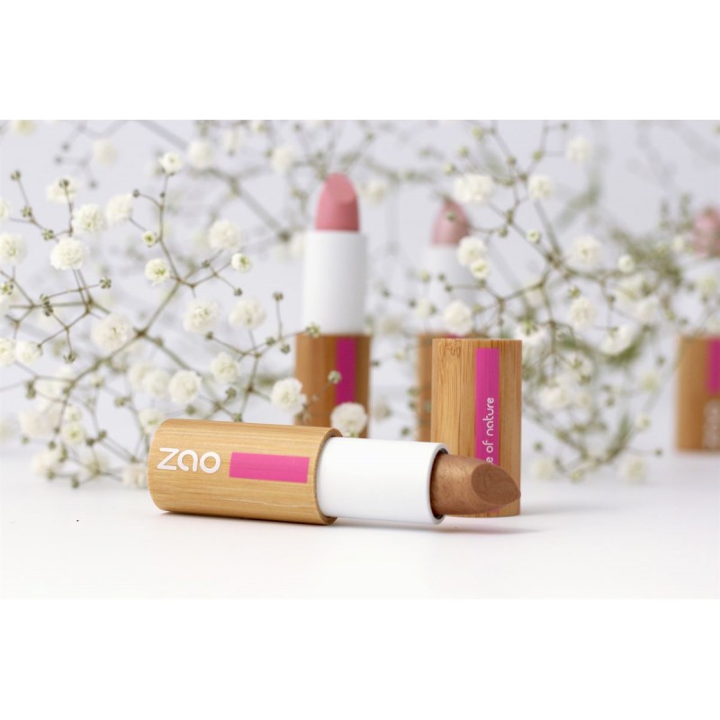 Perlmutt-glänzender Lippenstift (Burgundy) - Zao Make-Up