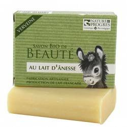 Savon au Lait d'Anesse Bio + Huile Essentielle de Verveine Bio - 100g - Cosmo Naturel