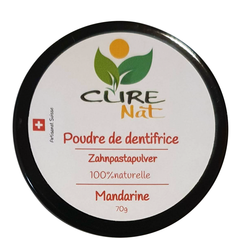 Dentifricio in polvere naturale - Mandarino - 70g - Curenat