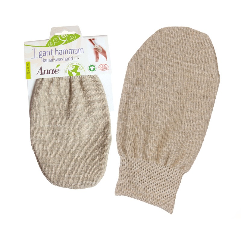 Hammam-Handschuh für Massage und Hygiene (Bio-Leinen und Baumwolle) - 1 Stk - Anaé