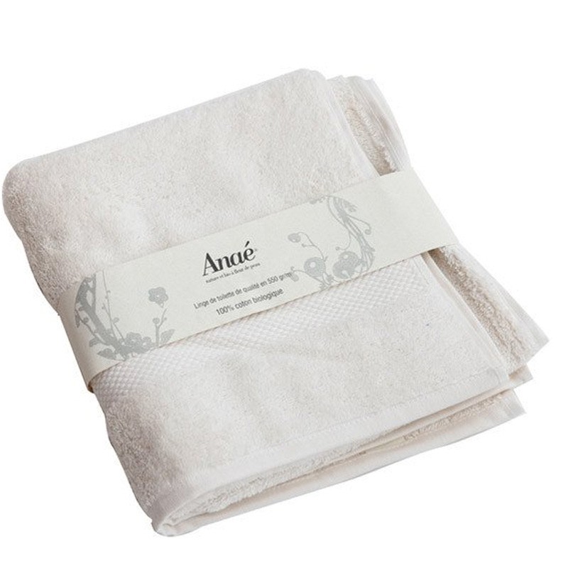 Handtuch aus Bio-Baumwolle, ecru - 50 x 100cm - Anaé