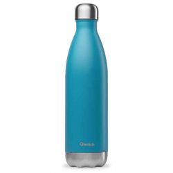 Bouteille en inox isotherme à double paroi, Bleu Turquoise - 750ml - Qwetch
