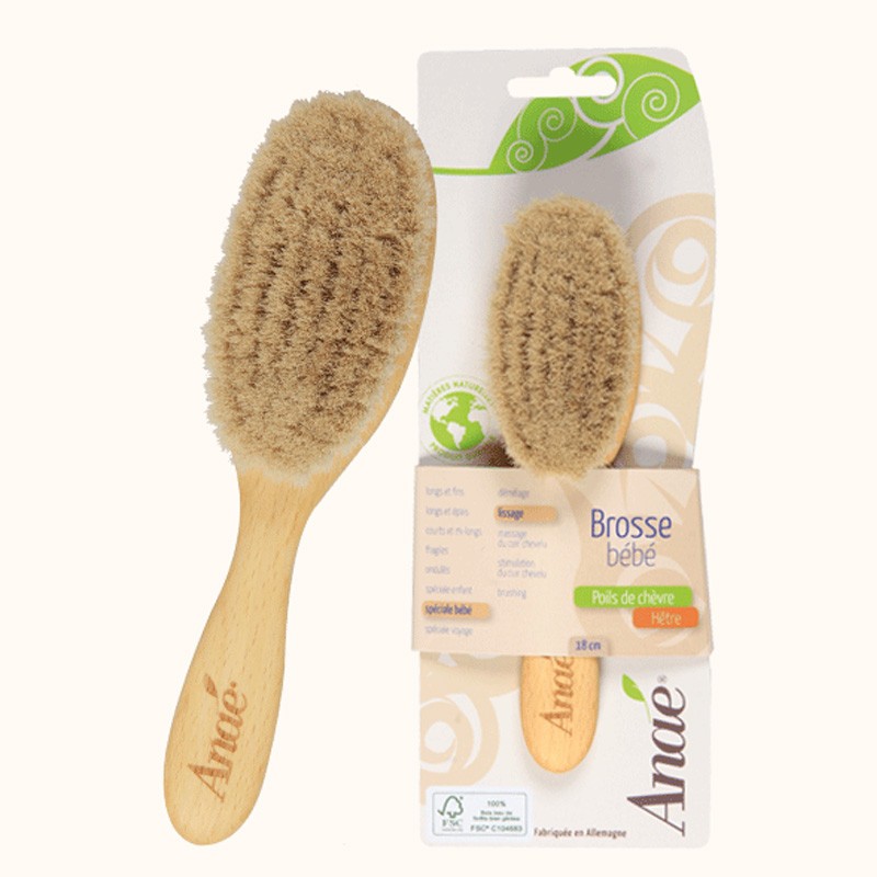 Spazzola per capelli per bambini, FSC legno di faggio - 18cm - Anaé