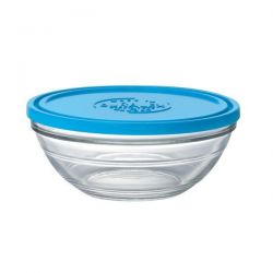 Saladier rond en verre trempé avec couvercle - 17cm - Duralex