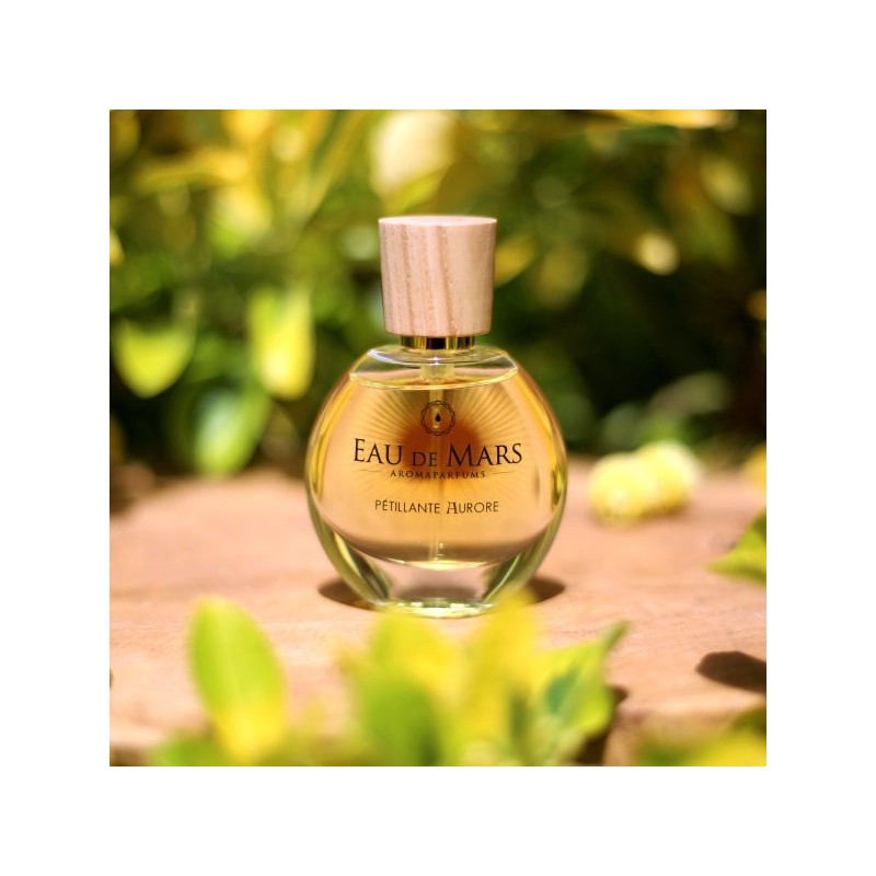 Eau de parfum, "Pétillante Aurore" con acqua di sorgente e oli essenziali, Vegan e 98% naturale - 30ml - Aimée de Mars