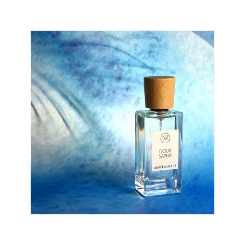 Eau de parfum, "Doux Saphir" con acqua di sorgente e oli essenziali, Biologico, vegan e 100% naturale - 30ml - Aimée de Mars