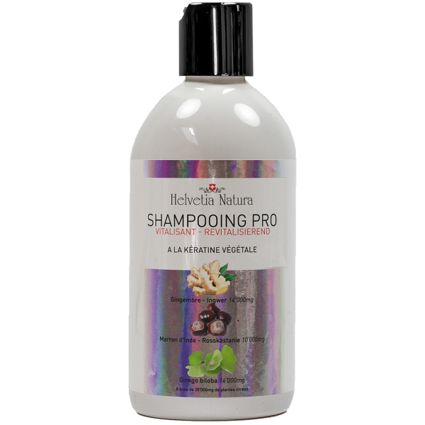 Pro Shampoo mit pflanzlichem Kreatin - Vitalisierung - 500ml - Helvetia Natura