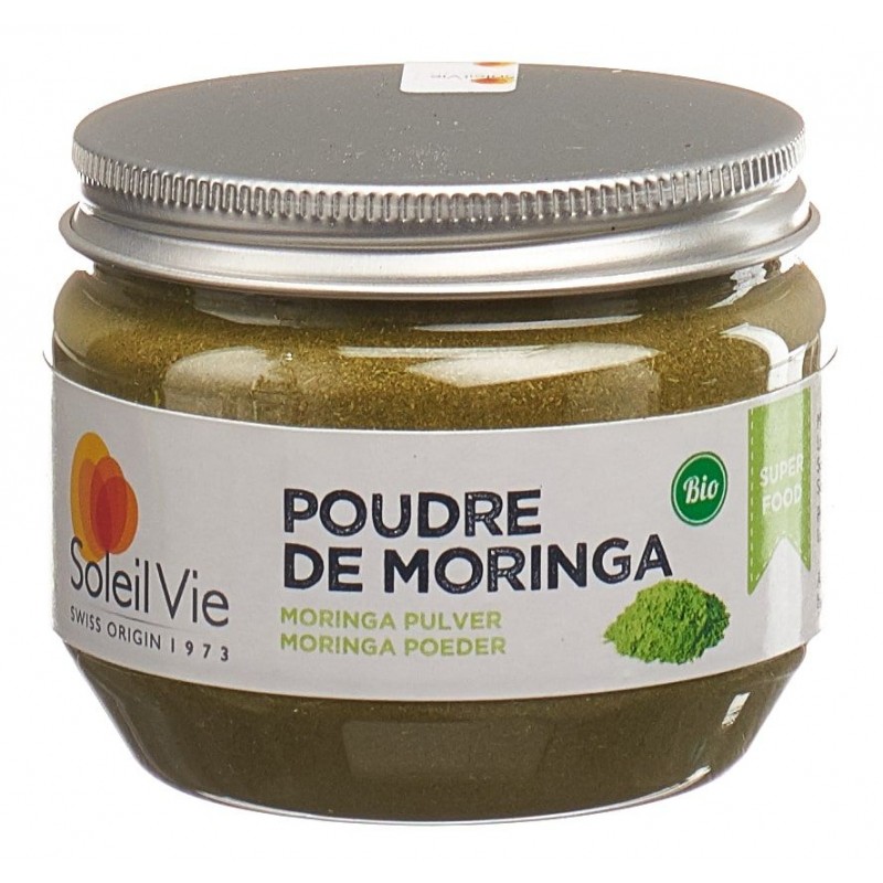 Organisches Moringa-Pulver, ein echtes Nährstoffkonzentrat - 80g - Soleil Vie