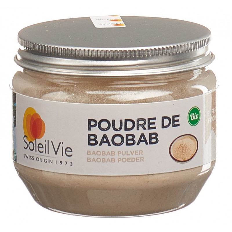 Baobab biologico in polvere, con virtù insospettabili - 80g - Soleil Vie