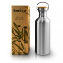 Bottiglia in acciaio inox con tappo in bambù - MOD - Bambaw