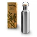 Bottiglia isotermica in acciaio inox con tappo in bambù - MOD - Bambaw