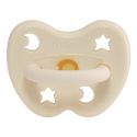 Tétines (lolettes) pour bébés 100% caoutchouc naturel - Orthodontique "Milky White", 3 à 36 mois - Hevea