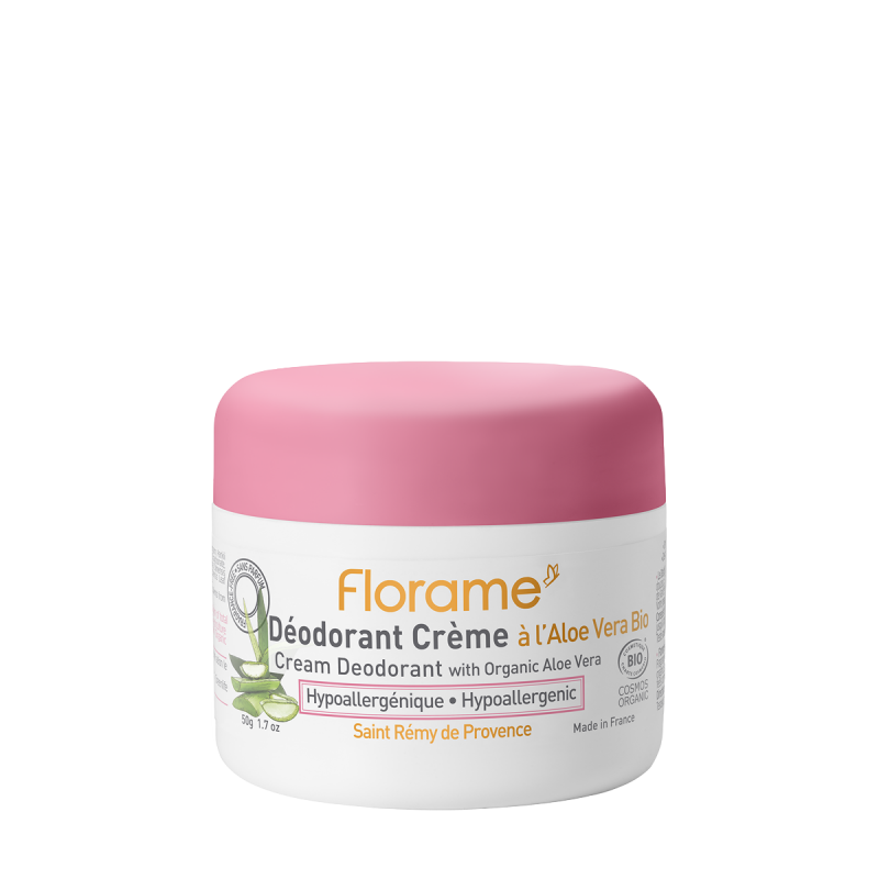 Déodorant crème hypoallergénique à l'Aloe Bera Bio - 50g - Florame