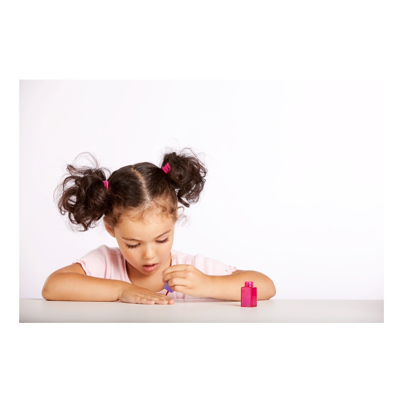 Abziehbarer Nagellack für Kinder, auf Wasserbasis und lösungsmittelfrei - Strawberry Delight, cremerot - 9ml - SuncoatGirl