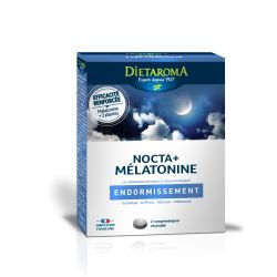 Nocta + Melatonin, bei Einschlafschwierigkeiten - 40 Tabletten - Dietaroma
