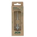 Forbici per cuticole, acciaio riciclabile spazzolato - 10cm - JCH Respect