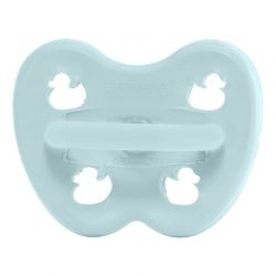 Tétines (lolettes) pour bébés 100% caoutchouc naturel - Orthodontique "Baby blue", 3 à 36 mois - Hevea